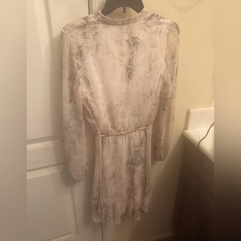 Beautiful snake print blush color dress
